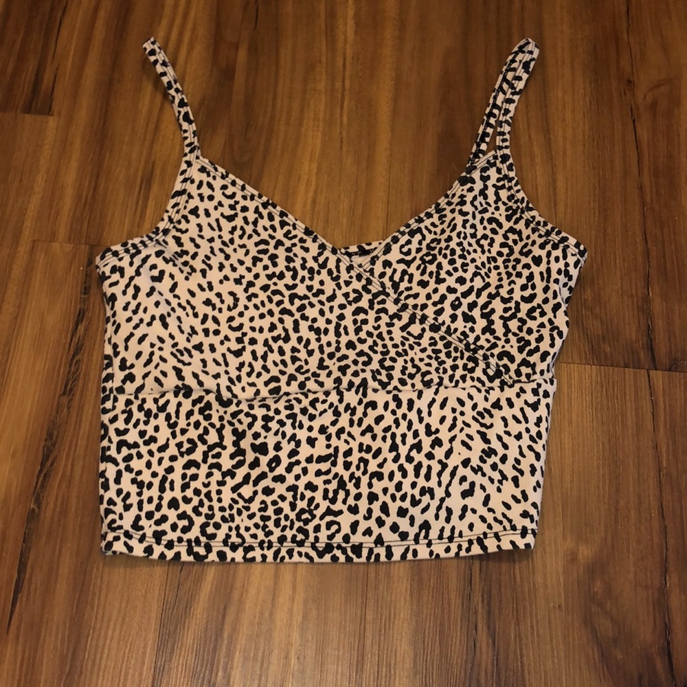 cropped cheetah print tank😸